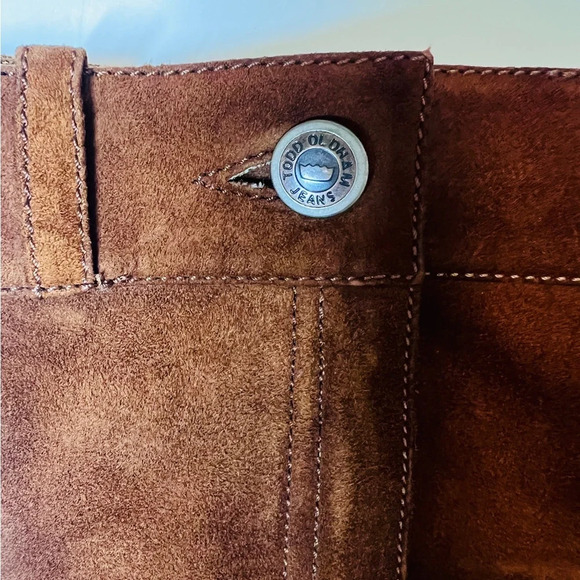 Vintage 1990s Todd Oldham Tall High Heel Suede Boots - Picture 10 of 15